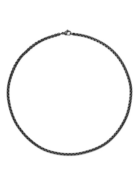  David Yurman Collar Box Chain De 4 Mm - Negro 