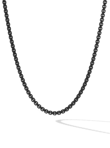  David Yurman Collar De Cadena Dy Bel Aire Color De 2.7 Mm En Oro Amarillo De 14 Ct Y Acero Inoxidable - Negro 