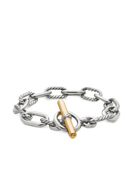  David Yurman Pulsera De Cadena Dy Madison Toggle De 11 Mm En Oro Amarillo De 18 Ct Y Plata De Ley - Plateado 