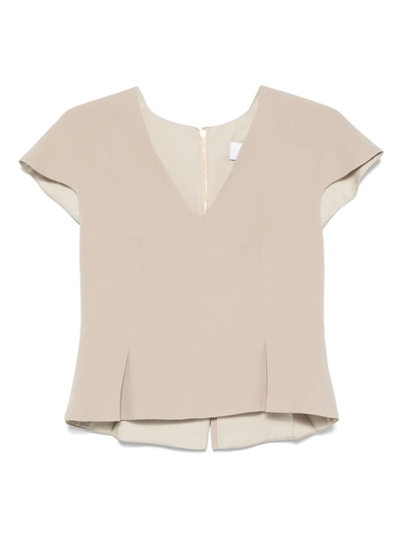  De Santis Top Con Cuello En V - Neutro 