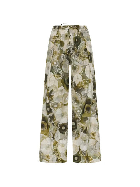  Deha Pantalones Con Estampado Floral - Verde 