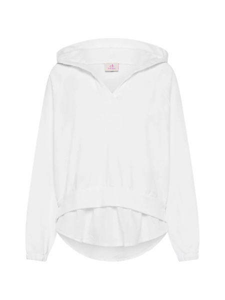  Deha Sudadera De Algodón Con Capucha - Blanco 