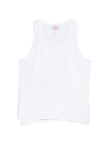  Deha Top Con Cuello Redondo - Blanco 
