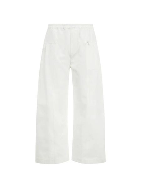  Deiji Studios Pantalones Palazzo Plisado - Blanco 