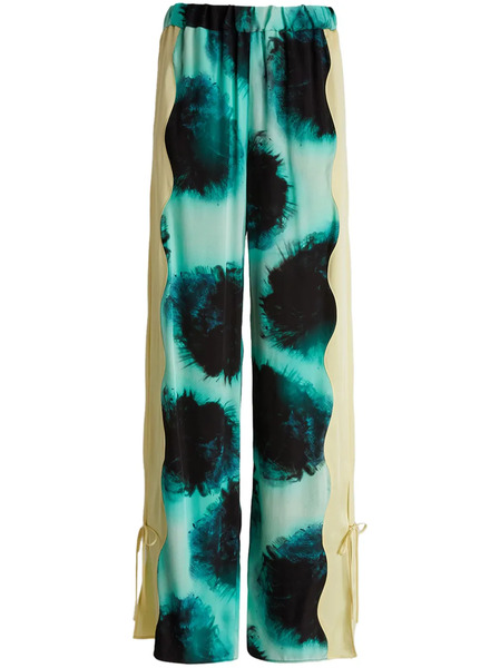  Del Core Pantalones Estampados - Verde 
