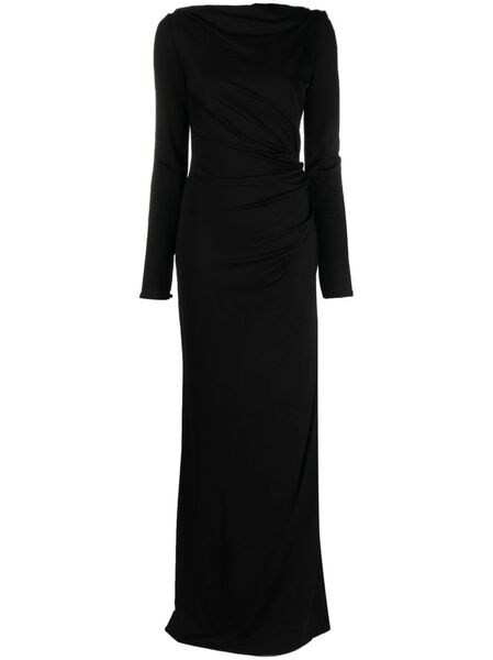  Del Core Vestido De Fiesta Fruncido - Negro 