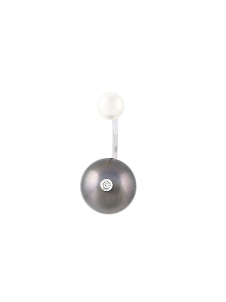  Delfina Delettrez Pendiente pearl Piercing - Gris 