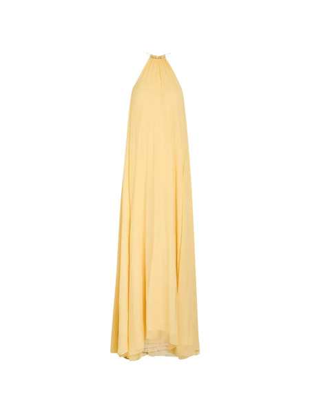  Delos Vestido Luna Con Cuello Halter - Amarillo 
