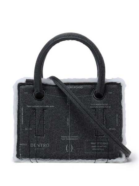  Dentro Bolso Shopper Mini Otto Paper - Gris 