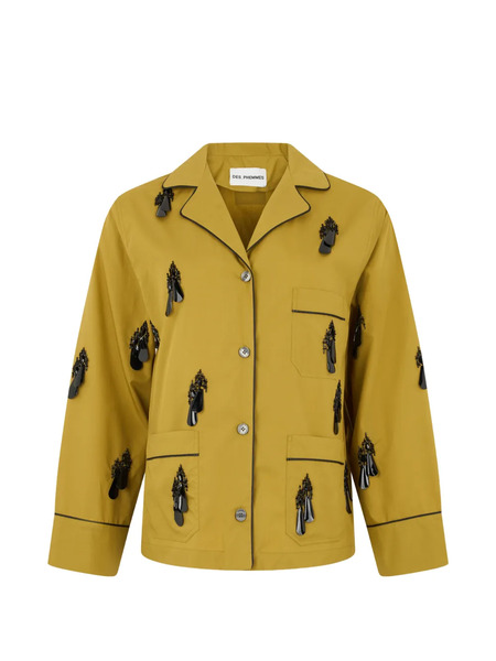  Des Phemmes Camisa Con Apliques - Amarillo 