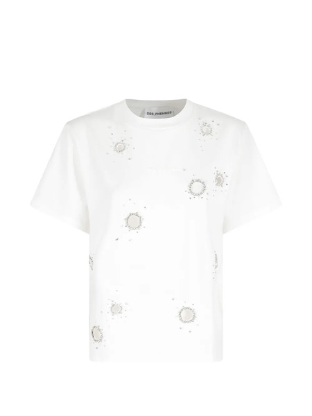  Des Phemmes Camiseta Con Apliques - Blanco 