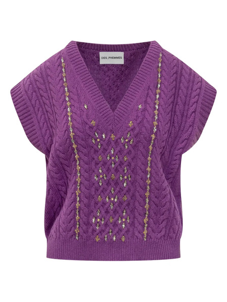  Des Phemmes Jersey De Punto De Ochos - Morado 