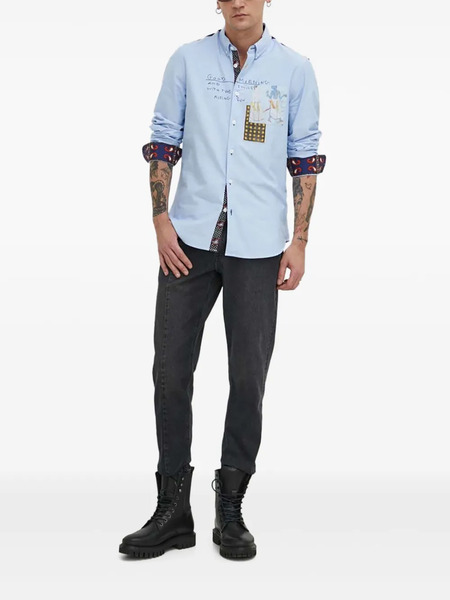  Desigual Vaqueros Con Dobladillo Deshilachado - Negro 
