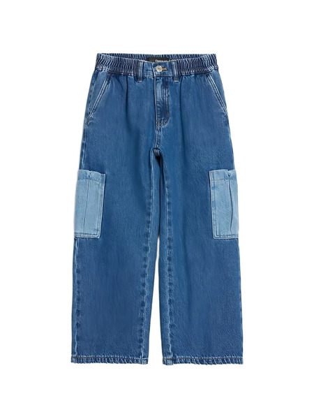  Desigual Vaqueros Elásticos Con Diseño Patchwork - Azul 
