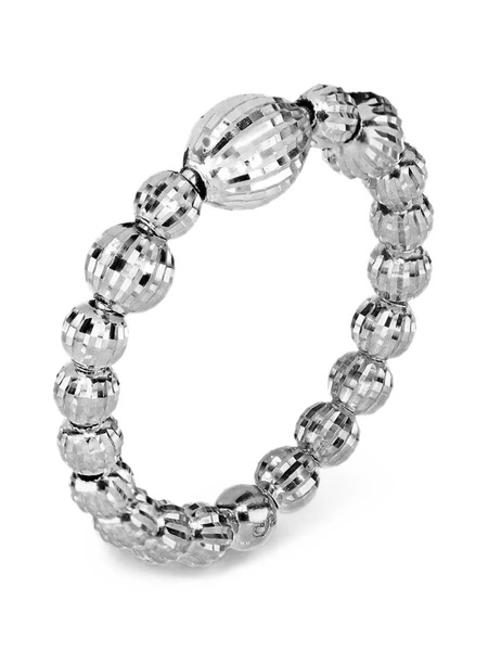  Desmos Anillo Crystal 2 Con Cuentas - Plateado 