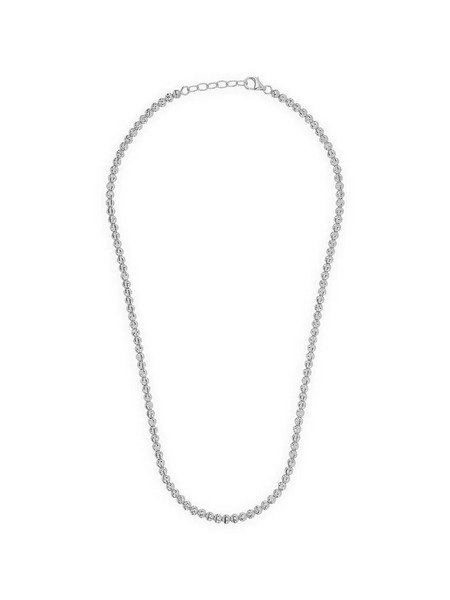  Desmos Collar Crystal Con Cuentas - Plateado 