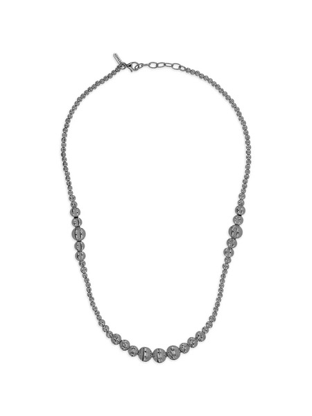  Desmos Collar Crystal Gala Con Cuentas - Plateado 