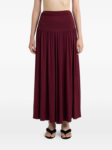  Determ; Falda Midi Acampanada - Rojo 