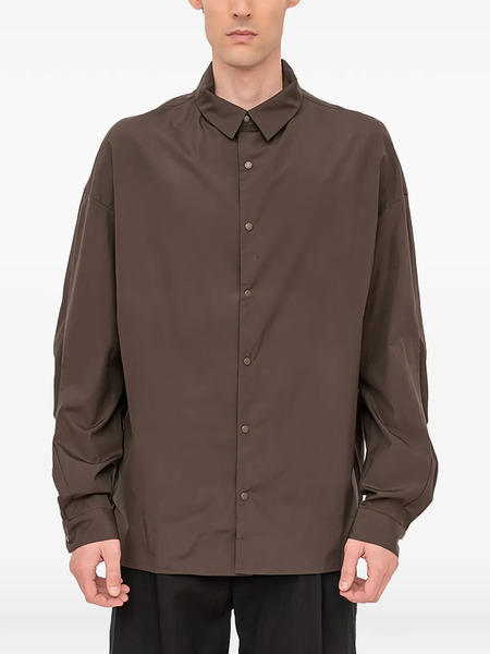  Devoa Camisa Con Botones - Marrón 