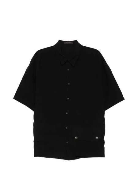  Devoa Camisa De Manga Corta - Negro 