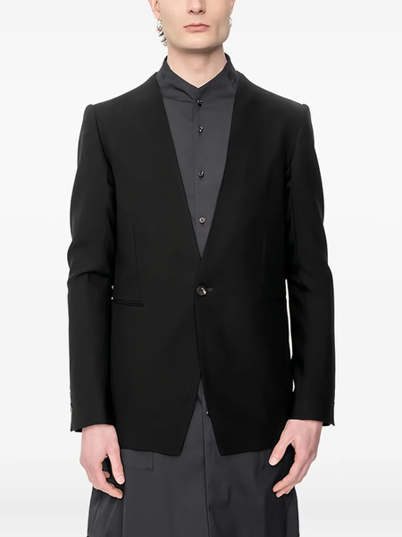  Devoa Chaqueta De Esmoquin Con Botones - Negro 