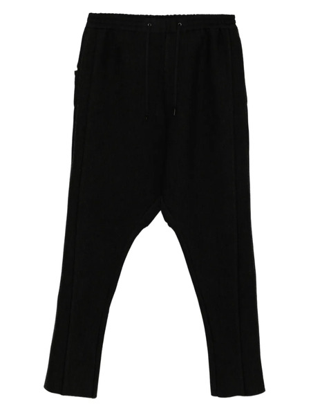  Devoa Pantalones De Tiro Caído A Paneles - Negro 
