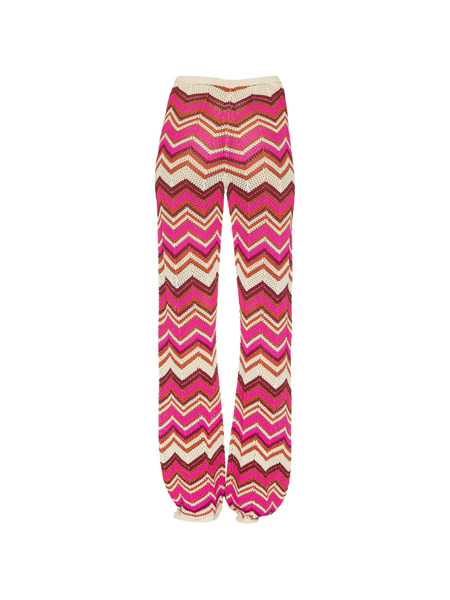  Devon Windsor Cierra Chevron-knit Trousers - Rosa 