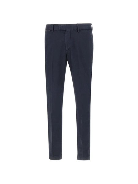  Devore Pantalones Con Bolsillos Con Ribete - Azul 