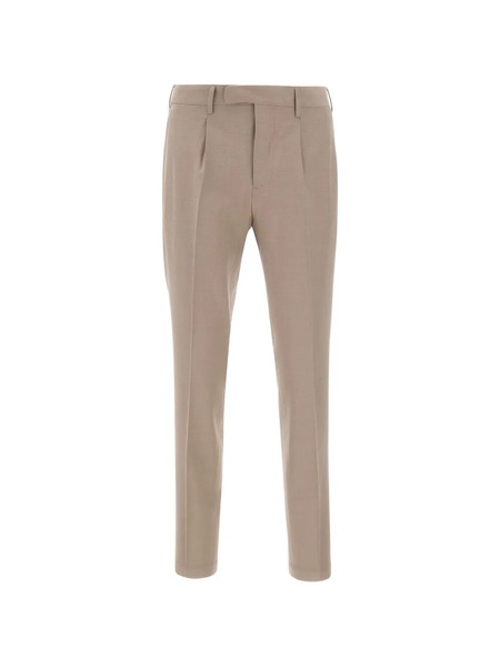  Devore Pantalones Con Detalle De Pliegues - Neutro 
