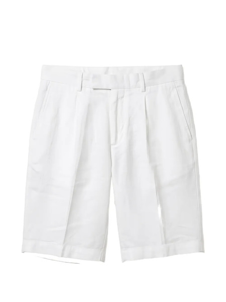  Devore Pantalones Cortos Con Pinzas - Blanco 