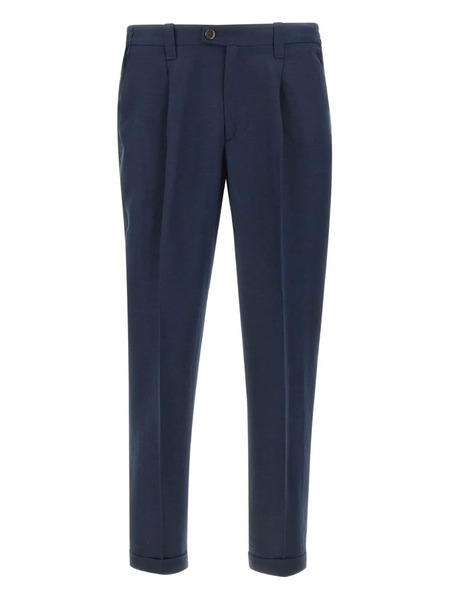  Devore Pantalones De Vestir Con Pinzas - Azul 