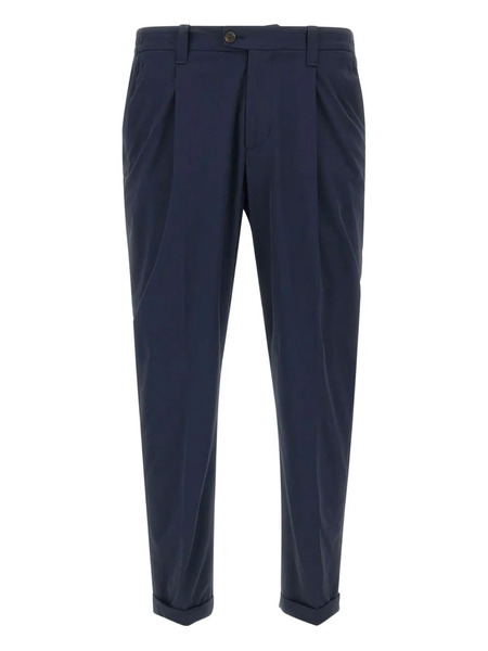  Devore Pantalones Plisados - Azul 