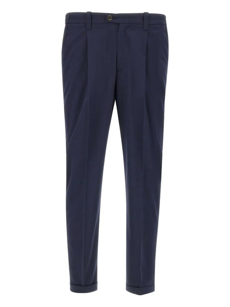  Devore Pantalones Plisados - Azul 