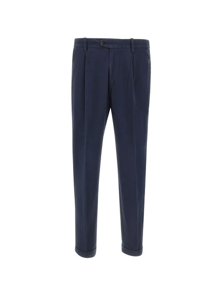  Devore Pantalones Plisados - Azul 