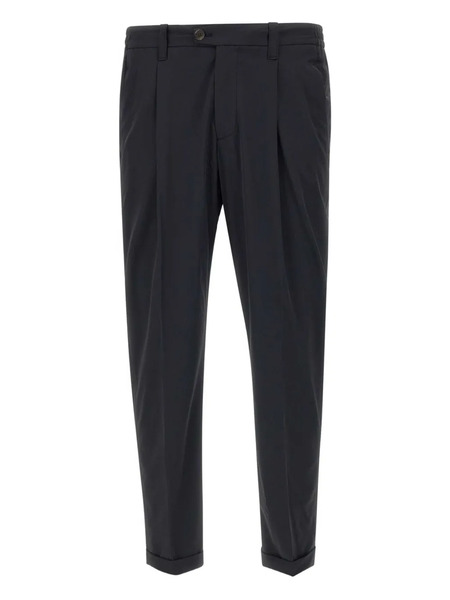  Devore Pantalones Plisados - Negro 