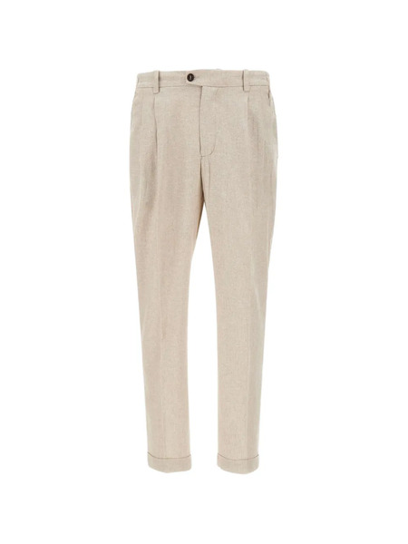  Devore Pantalones Rectos Con Pinzas - Neutro 