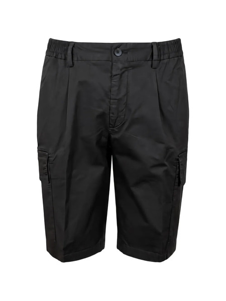 Devore Pleated Cargo Shorts - Negro 