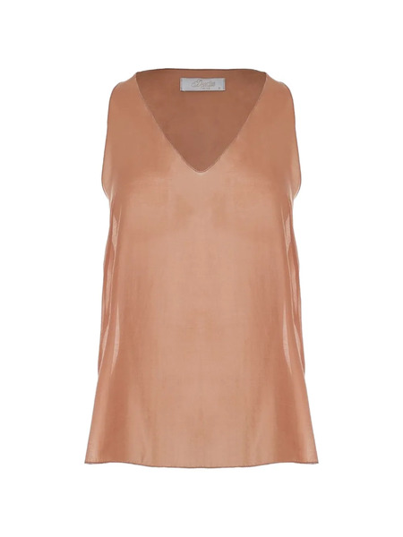  Devotion Blusa Con Cuello En V - Marrón 