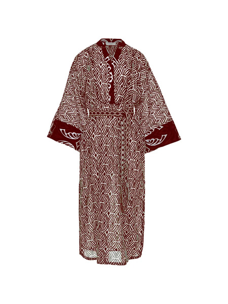  Devotion Vestido Breeze Con Estampado Geométrico - Marrón 