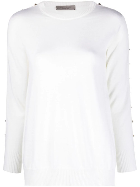  D.exterior Jersey Con Apliques - Blanco 