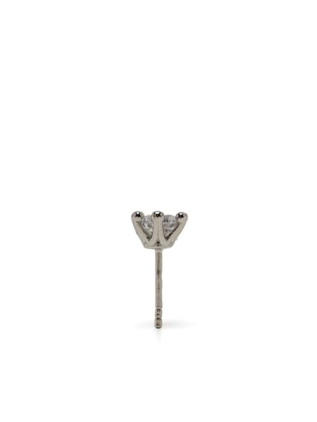  D'heygere Pendiente Double Solitaire - Plateado 