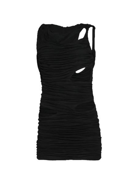  Di Petsa Vestido Midnight Fruncido - Negro 