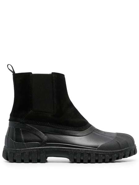  Diemme Botines Con Paneles - Negro 