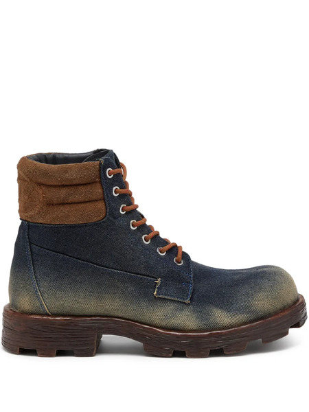  Diesel Botas D-hammer Con Cordones - Azul 