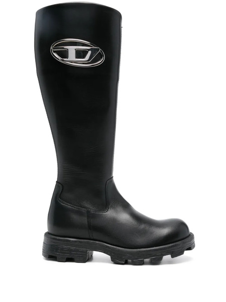  Diesel Botas D-hammer Oval Con Logo D - Negro 