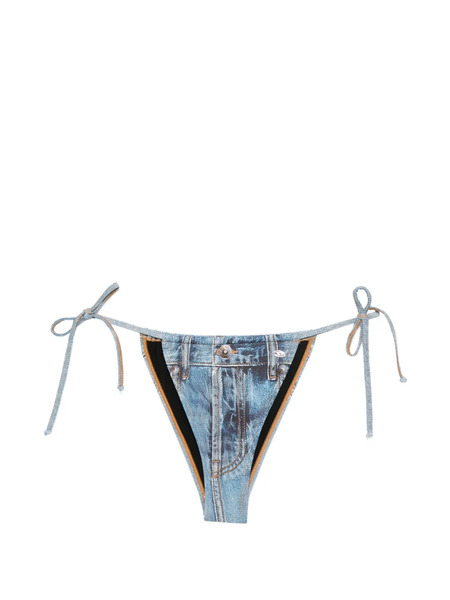  Diesel Bragas De Bikini Jean Trompe L'oeil - Azul 