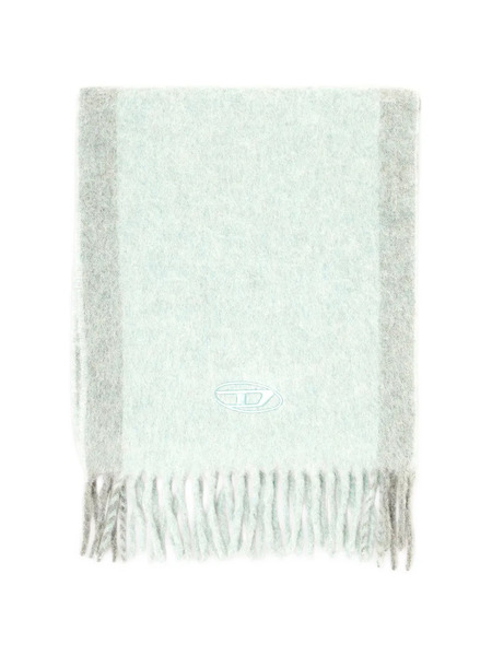  Diesel Bufanda Oval D Con Flecos - Azul 