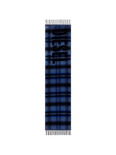  Diesel Bufanda S-check Con Letras Del Logo - Azul 