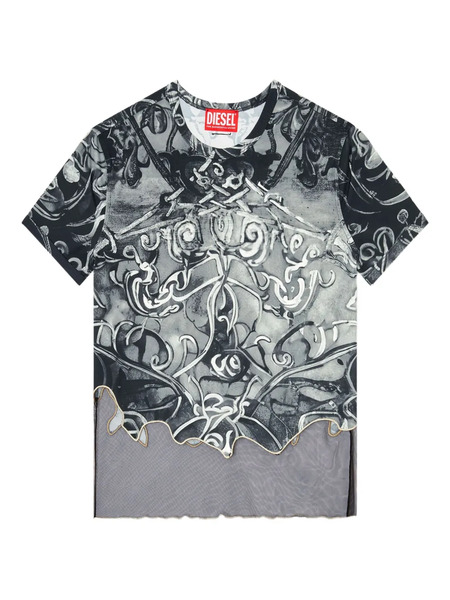  Diesel Camiseta T-inlay - Negro 