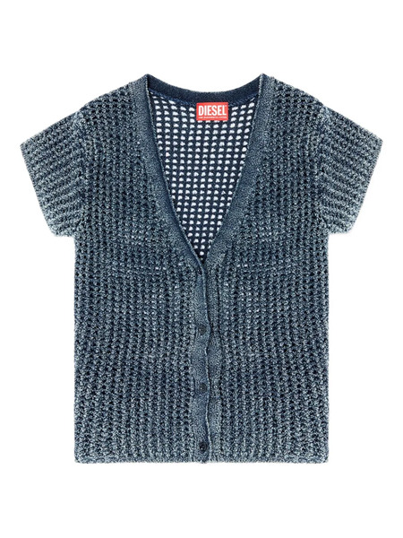  Diesel Cárdigan M-rez Con Botones - Azul 